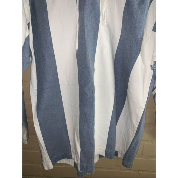 Vintage 1990s FLUID striped hoodie LARGE  - Picture 2 of 11